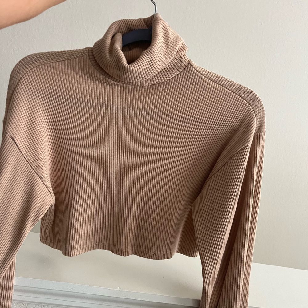 Forever 21 crop top sweater turtle neck